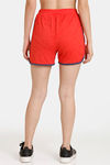 Rosaline Easy Movement Shorts - Flame Scarlet — thumbnail 3