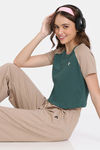 Rosaline Loungewear Top - Bayberry — thumbnail 4