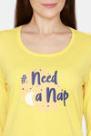 Rosaline Spatial Speckle Knit Cotton Top - Goldfinch — thumbnail 5