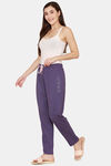 Rosaline Spatial Speckle Knit Cotton Pyajama - Blue Ribbon — thumbnail 4