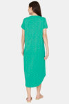 Rosaline Spatial Speckle Knit Cotton Mid Length Nightdress -Arcadia — thumbnail 3