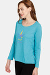 Rosaline Just Treats Knit Cotton Top - Baltic — thumbnail 2