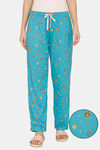 Rosaline Just Treats Knit Cotton Pyjama - Baltic — thumbnail 1