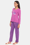 Rosaline Starry Nights Knit Cotton Pyjama Set - Rosebud — thumbnail 2