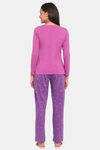 Rosaline Starry Nights Knit Cotton Pyjama Set - Rosebud — thumbnail 3