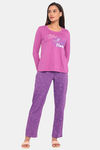 Rosaline Starry Nights Knit Cotton Pyjama Set - Rosebud — thumbnail 4