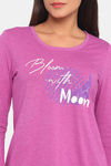 Rosaline Starry Nights Knit Cotton Pyjama Set - Rosebud — thumbnail 5