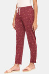Rosaline Starry Nights Knit Cotton Pyjama - Pomegranate — thumbnail 2
