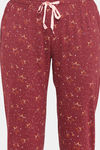 Rosaline Starry Nights Knit Cotton Pyjama - Pomegranate — thumbnail 5