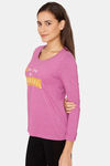 Rosaline Starry Nights Knit Cotton Top - Rosebud — thumbnail 2