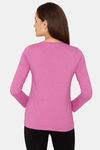 Rosaline Starry Nights Knit Cotton Top - Rosebud — thumbnail 3
