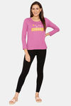 Rosaline Starry Nights Knit Cotton Top - Rosebud — thumbnail 4
