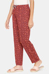 Rosaline Starry Nights Knit Poly Pyjama - Merlot — thumbnail 2