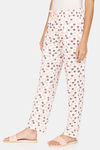 Rosaline Geo Blooms Knit Cotton Pyjama - Marshmallow — thumbnail 2