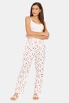 Rosaline Geo Blooms Knit Cotton Pyjama - Marshmallow — thumbnail 4