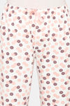 Rosaline Geo Blooms Knit Cotton Pyjama - Marshmallow — thumbnail 5