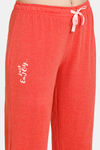 Rosaline Symmetry Knit Cotton Pyjama Set - Valiant Poppy — thumbnail 6