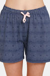 Rosaline Symmetry Knit Cotton Shorts Set - Ocean Cavern — thumbnail 6