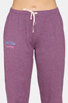 Rosaline Chromaticity Knit Cotton Pyjama Set - Wineberry — thumbnail 6
