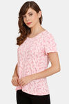 Rosaline Dream Land Knit Cotton Top - Candy Pink — thumbnail 2