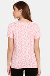 Rosaline Dream Land Knit Cotton Top - Candy Pink — thumbnail 3