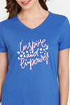 Rosaline Dream Land Knit Cotton Top - Beaucoup Blue — thumbnail 5