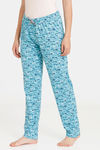 Rosaline Emoji Knit Cotton Pyjama - Baltic — thumbnail 2