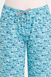 Rosaline Emoji Knit Cotton Pyjama - Baltic — thumbnail 5