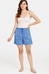 Rosaline Eternal Bloom Woven Shorts - Strong Blue — thumbnail 4