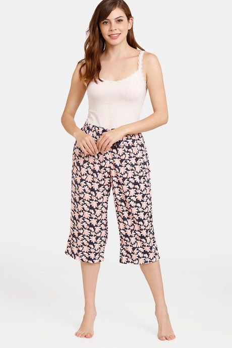 Rosaline Eternal Bloom Woven Capri - Night Sky — image 4