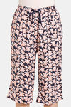Rosaline Eternal Bloom Woven Capri - Night Sky — thumbnail 5