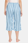 Rosaline Eternal Bloom Woven Capri - Aquamarine — thumbnail 3
