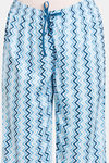 Rosaline Eternal Bloom Woven Capri - Aquamarine — thumbnail 5