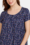 Rosaline Eternal Bloom Woven Full Length Nightdress - Peacoat — thumbnail 5