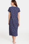 Rosaline Eternal Bloom Woven Mid Length Nightdress - Peacoat — thumbnail 3