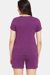 Rosaline Minions Knit Cotton Shorts Set - Imperial Purple — thumbnail 3