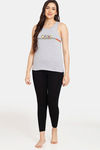 Rosaline Minions Knit Cotton Top - Grey Melange — thumbnail 4