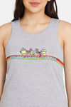 Rosaline Minions Knit Cotton Top - Grey Melange — thumbnail 5
