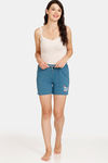 Rosaline Meadows Knit Cotton Shorts (Pack of 2) - Blue Purple — thumbnail 10