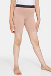 Rosaline Girls Knit Poly Shorts - Roebuck — thumbnail 2
