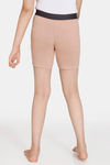 Rosaline Girls Knit Poly Shorts - Roebuck — thumbnail 4