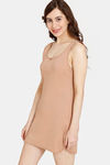 Rosaline Knit Cotton Kurta Slip - Roebuck — thumbnail 3