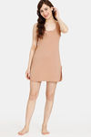 Rosaline Knit Cotton Kurta Slip - Roebuck — thumbnail 7