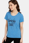 Rosaline Rural Charm Knit Cotton Top (Pack of 2 ) - Blue Pink — thumbnail 3