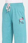 Rosaline Emoji Knit Cotton Capri - Baltic — thumbnail 5
