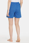 Rosaline Rural Charm Knit Cotton Shorts - High Tide — thumbnail 3
