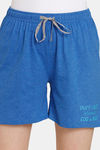 Rosaline Rural Charm Knit Cotton Shorts - High Tide — thumbnail 5