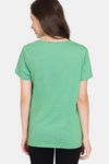 Rosaline Joy Sticks Knit Cotton Top - Greenbriar — thumbnail 3
