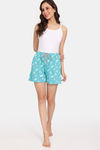 Rosaline Joy Sticks Knit Cotton Shorts - Ceramic — thumbnail 4