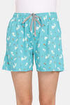 Rosaline Joy Sticks Knit Cotton Shorts - Ceramic — thumbnail 5